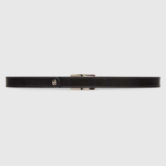 Gucci Reversible Black & Rosso Ancora Leather Belt Size 95 GG Gold Buckle NWOT - Picture 6 of 14